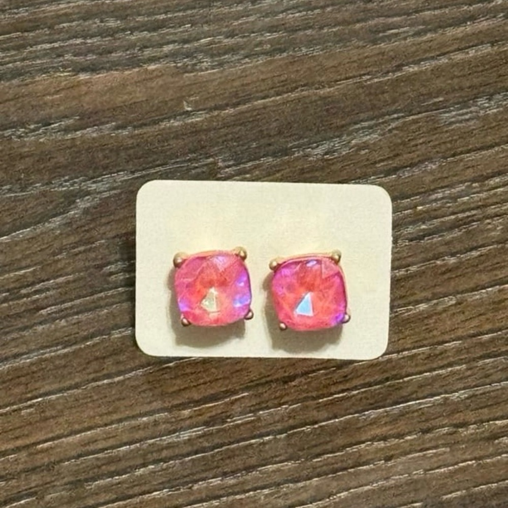 Pink Stud Earrings
